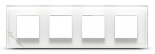 ABB NIE Zenit Стекло Белое Рамка 4-я 2+2+2+2 мод
