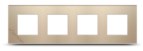 ABB NIE Zenit Стекло Брызги шампанского Рамка 4-я 2+2+2+2 мод