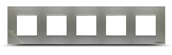 ABB NIE Zenit Шампань Рамка 5-я 2+2+2+2+2 мод