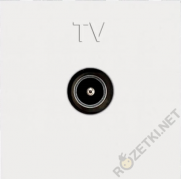 ABB NIE Zenit Белый Розетка TV единственная 2 мод