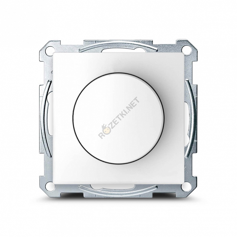 Merten D-Life Светорегулятор (диммер) поворотно-нажимной 20-315Вт, Белый лотос